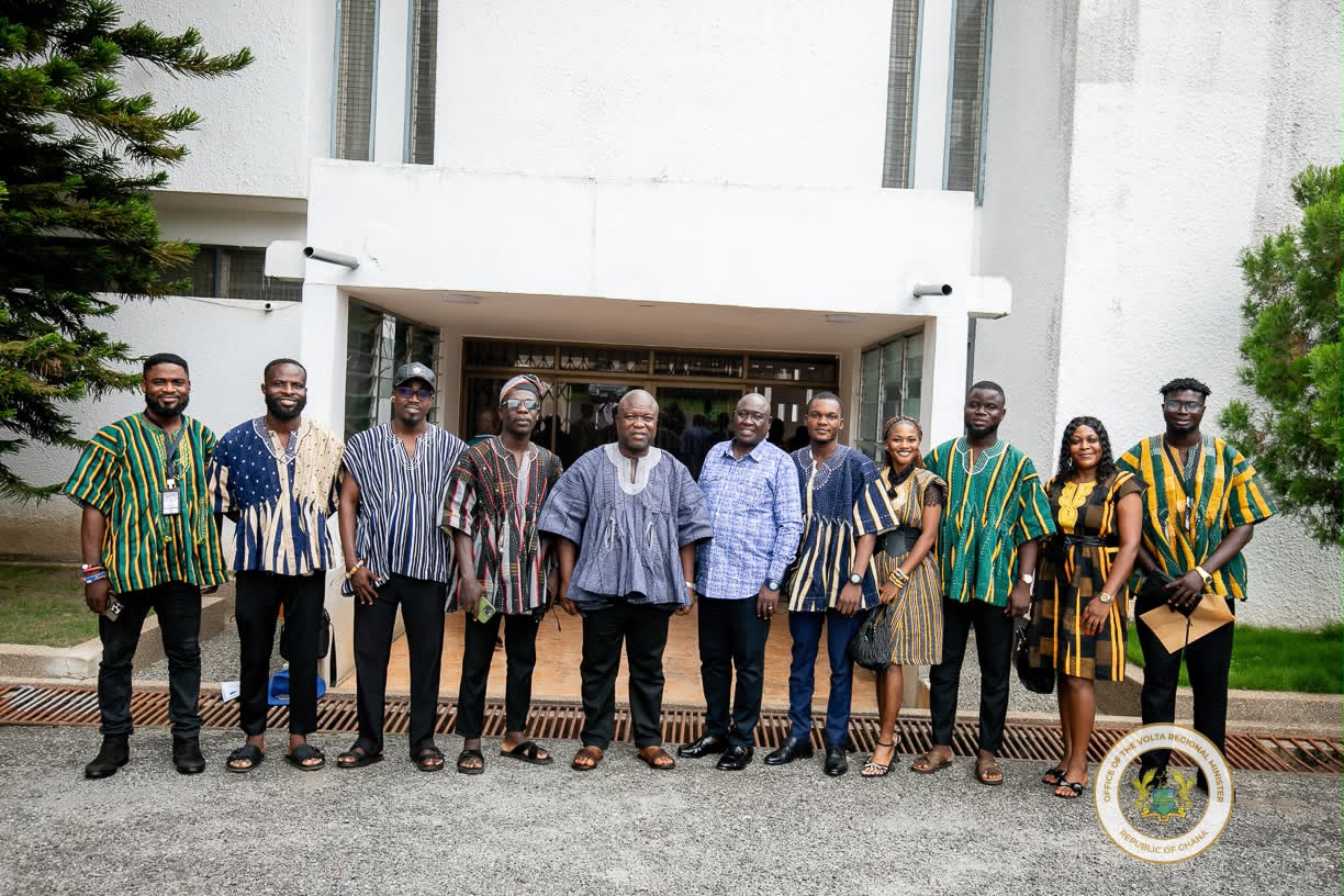 Volta & Oti Creators and Bloggers Association Pay Courtesy Call on Volta Regional Minister, Hon. James Gunu
